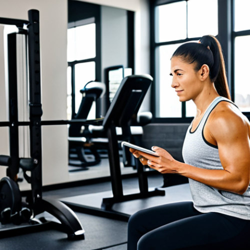 Home 6 A professional female personal trainer in athletic, modest gym attire, engaging in a one-on-one consultation with a male client. The trainer is leaning slightly forward, listening intently with an empathetic expression, holding a digital tablet. The male client, also in appropriate workout clothing, is seated opposite, speaking calmly and reflectively. Set in a clean, modern, well-lit fitness consultation room with subtle gym equipment in the background. professional photography, high resolution, realistic, perfect anatomy, correct proportions, natural pose, well-formed hands, proper finger count, natural body proportions, fully clothed, modest clothing, appropriate attire, professional dress, safe for work, appropriate content, family-friendly.